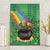 Hawaii Saint Patrick's Day Canvas Wall Art Funny Leprechaun With Pot Of Gold - Polynesian Tattoo