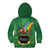 Hawaii Saint Patrick's Day Kid Hoodie Funny Leprechaun With Pot Of Gold - Polynesian Tattoo