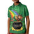 Hawaii Saint Patrick's Day Kid Polo Shirt Funny Leprechaun With Pot Of Gold - Polynesian Tattoo