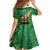 Hawaii Saint Patrick's Day Kid Short Sleeve Dress Funny Leprechaun With Pot Of Gold - Polynesian Tattoo