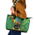 Hawaii Saint Patrick's Day Leather Tote Bag Funny Leprechaun With Pot Of Gold - Polynesian Tattoo