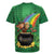 Hawaii Saint Patrick's Day Rugby Jersey Funny Leprechaun With Pot Of Gold - Polynesian Tattoo