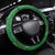 Hawaii Saint Patrick's Day Steering Wheel Cover Funny Leprechaun With Pot Of Gold - Polynesian Tattoo