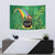 Hawaii Saint Patrick's Day Tapestry Funny Leprechaun With Pot Of Gold - Polynesian Tattoo