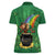 Hawaii Saint Patrick's Day Women Polo Shirt Funny Leprechaun With Pot Of Gold - Polynesian Tattoo