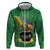 Hawaii Saint Patrick's Day Zip Hoodie Funny Leprechaun With Pot Of Gold - Polynesian Tattoo