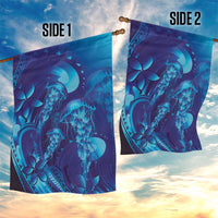 Purple Paradise Polynesia Jellyfish Garden Flag Plumeria Polynesian Tattoo Glowing Vibes