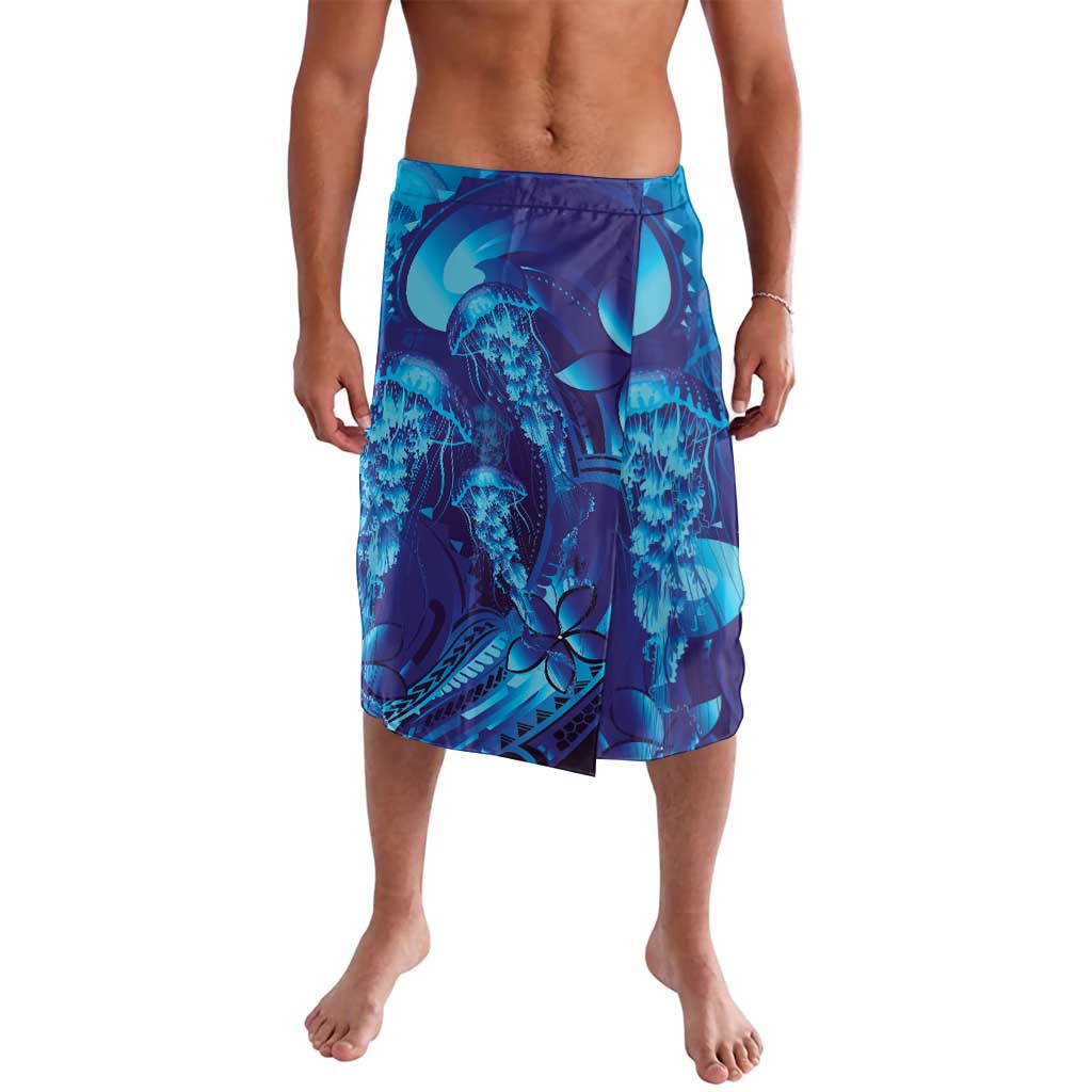 Purple Paradise Polynesia Jellyfish Lavalava Plumeria Polynesian Tattoo Glowing Vibes