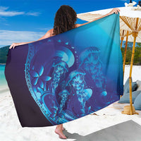 Purple Paradise Polynesia Jellyfish Sarong Plumeria Polynesian Tattoo Glowing Vibes