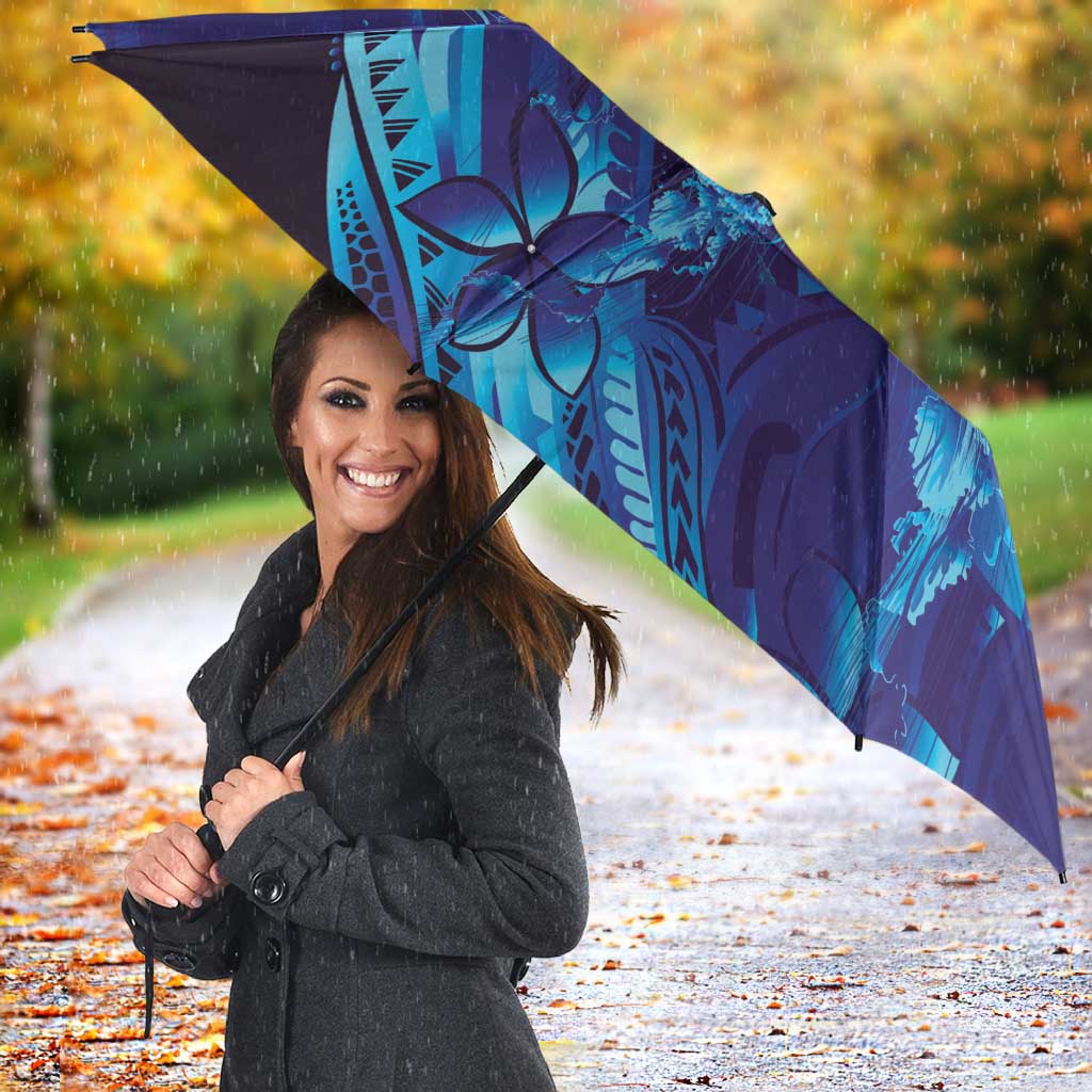 Purple Paradise Polynesia Jellyfish Umbrella Plumeria Polynesian Tattoo Glowing Vibes LT14 - Polynesian Pride