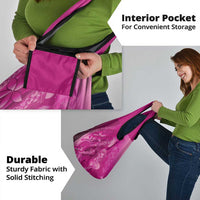 Pink Gradient Polynesia Jellyfish Grocery Bag Plumeria Polynesian Tattoo Glowing Vibes