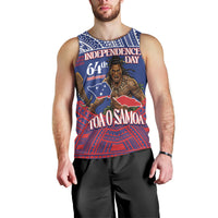 Personalised Samoa Independence Day Men Tank Top 64th Anniversary Toa O Samoa