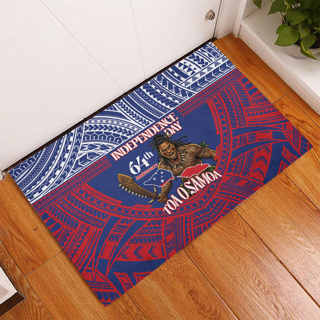 Samoa Independence Day Rubber Doormat 64th Anniversary Toa O Samoa