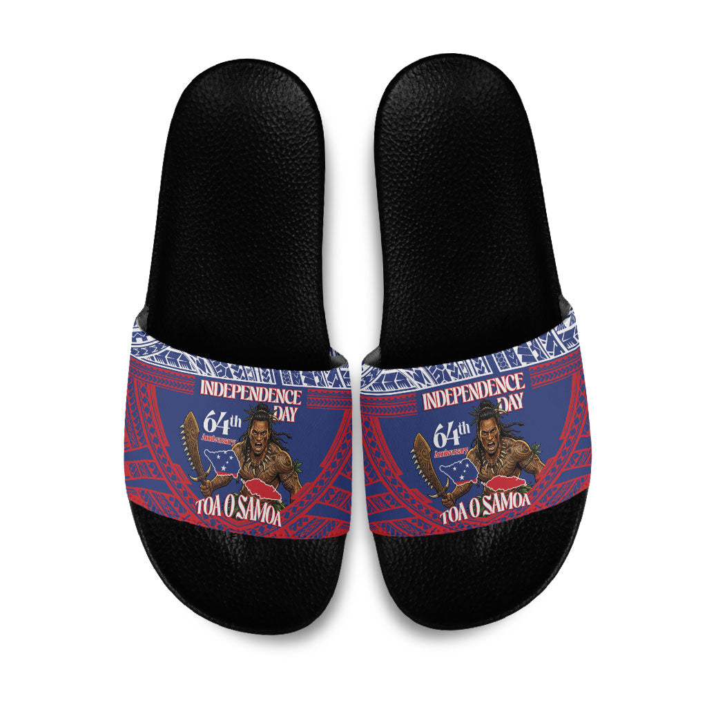 Samoa Independence Day Slide Sandals 64th Anniversary Toa O Samoa