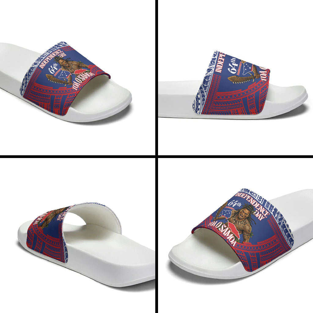 Samoa Independence Day Slide Sandals 64th Anniversary Toa O Samoa