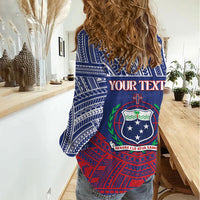 Personalised Samoa Independence Day Women Casual Shirt 64th Anniversary Toa O Samoa
