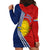 Kiribati Independence Day Hoodie Dress Happy 44th Anniversary Hibiscus Polynesian LT14 - Polynesian Pride