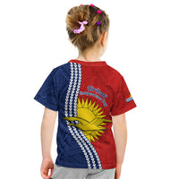 Kiribati Independence Day Kid T Shirt Happy 44th Anniversary Hibiscus Polynesian LT14 - Polynesian Pride