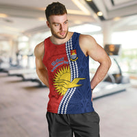 Kiribati Independence Day Men Tank Top Happy 44th Anniversary Hibiscus Polynesian LT14 - Polynesian Pride