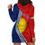 Personalised Kiribati Independence Day Hoodie Dress Happy 44th Anniversary Hibiscus Polynesian LT14 - Polynesian Pride