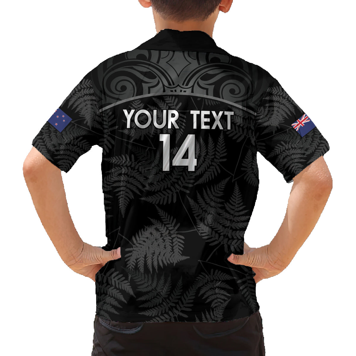 Custom New Zealand Silver Fern Football Family Matching Summer Maxi Dress and Hawaiian Shirt Summer 2024 Olympic Go Aotearoa LT14 - Polynesian Pride