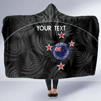 Custom New Zealand Silver Fern Football Hooded Blanket Summer 2024 Olympic Go Aotearoa LT14 - Polynesian Pride