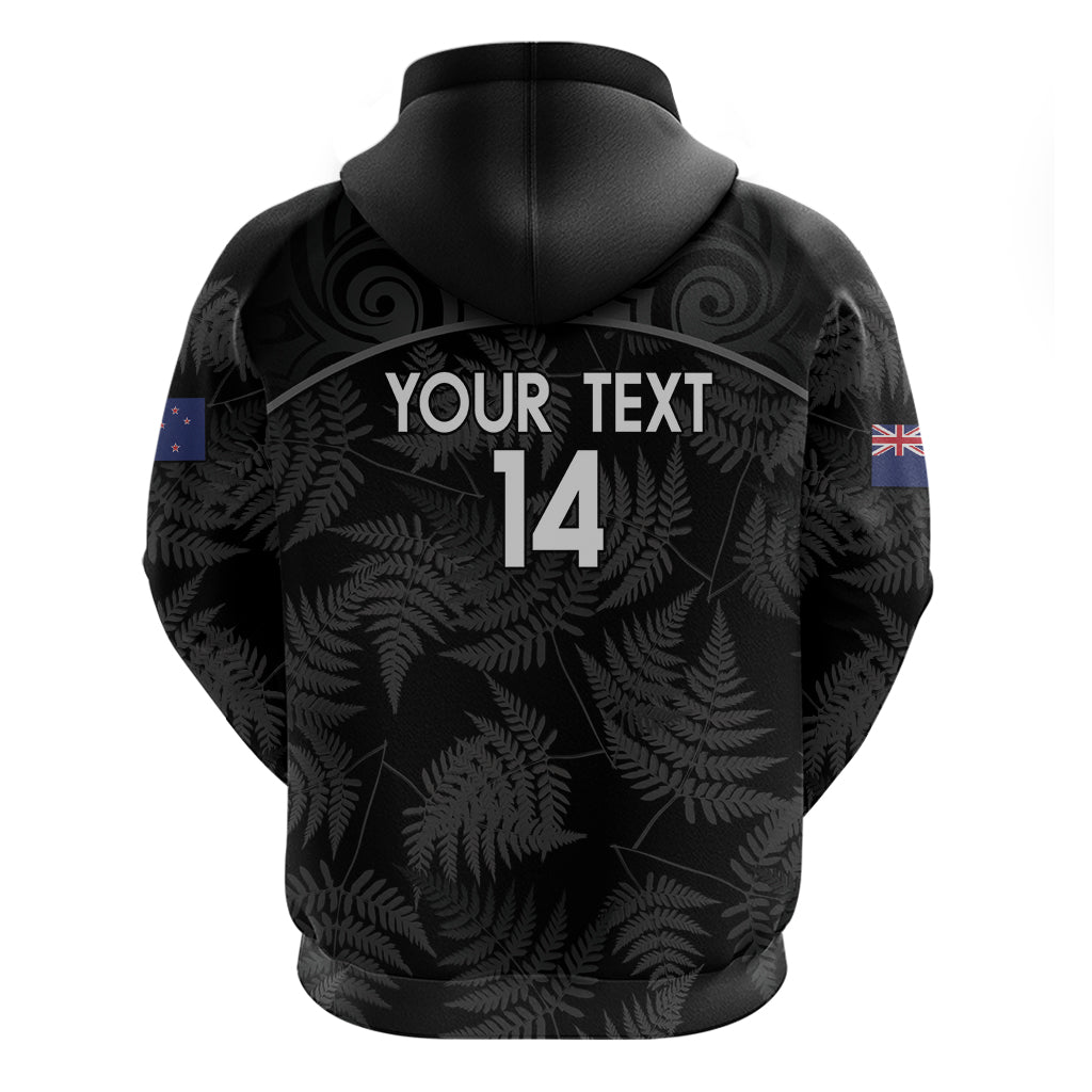 Custom New Zealand Silver Fern Football Hoodie Summer 2024 Olympic Go Aotearoa