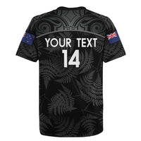 Custom New Zealand Silver Fern Football Rugby Jersey Summer 2024 Olympic Go Aotearoa