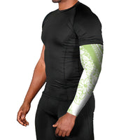 Polynesian Tiare Flower Sage Green Pastel Arm Sleeves LT14 - Polynesian Pride