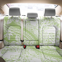 Polynesian Tiare Flower Sage Green Pastel Back Car Seat Cover