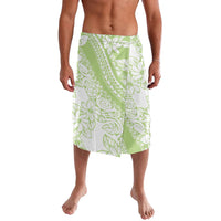 Polynesian Tiare Flower Sage Green Pastel Lavalava LT14 Sage Green - Polynesian Pride