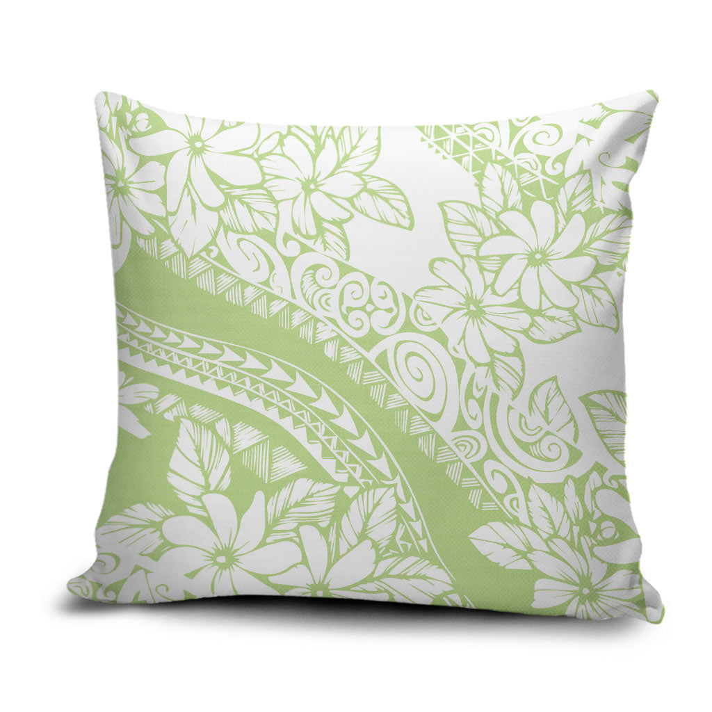 Polynesian Tiare Flower Sage Green Pastel Pillow Cover LT14 Sage Green - Polynesian Pride