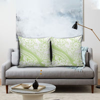 Polynesian Tiare Flower Sage Green Pastel Pillow Cover LT14 - Polynesian Pride