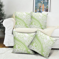 Polynesian Tiare Flower Sage Green Pastel Pillow Cover LT14 - Polynesian Pride