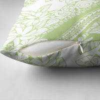 Polynesian Tiare Flower Sage Green Pastel Pillow Cover LT14 - Polynesian Pride