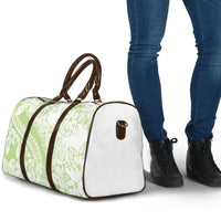 Polynesian Tiare Flower Sage Green Pastel Travel Bag LT14 - Polynesian Pride