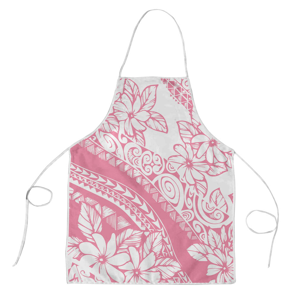 Polynesian Tiare Flower Pink Pastel Vibes Apron LT14 Pink - Polynesian Pride