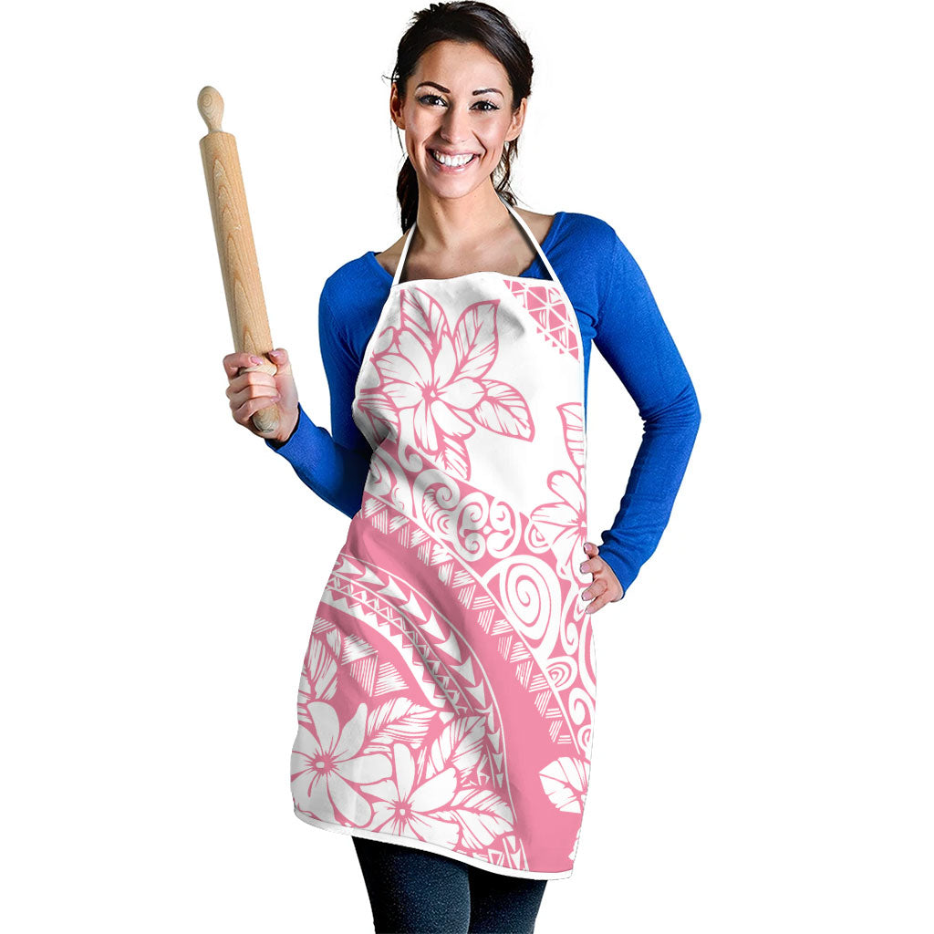 Polynesian Tiare Flower Pink Pastel Vibes Apron LT14 - Polynesian Pride