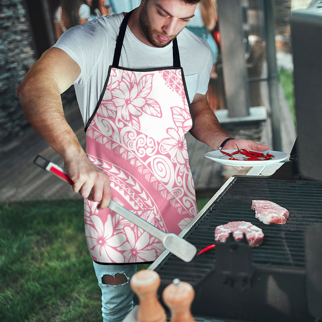 Polynesian Tiare Flower Pink Pastel Vibes Apron LT14 - Polynesian Pride