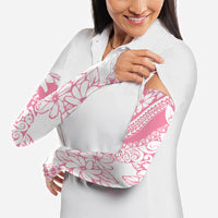 Polynesian Tiare Flower Pink Pastel Vibes Arm Sleeves LT14 - Polynesian Pride