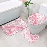 Polynesian Tiare Flower Pink Pastel Vibes Bathroom Set LT14 - Polynesian Pride