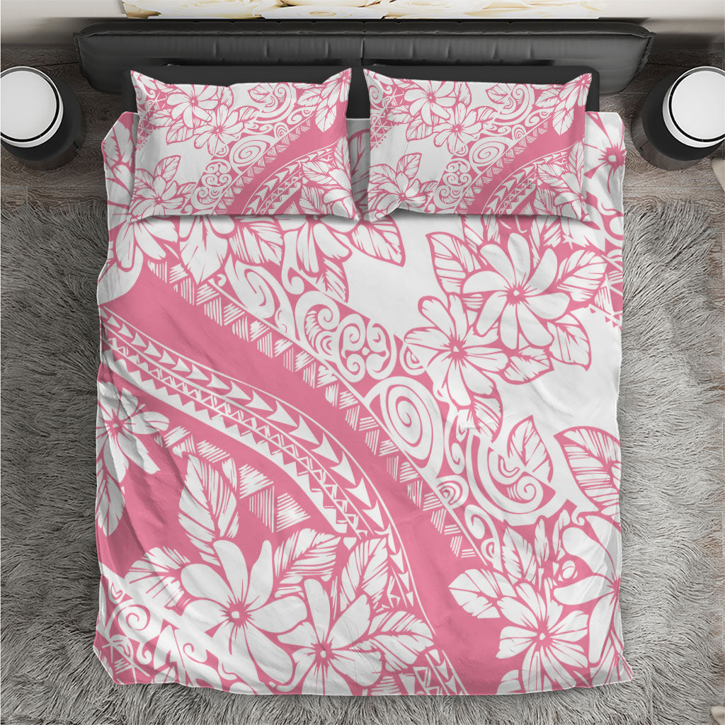 Polynesian Tiare Flower Pink Pastel Vibes Bedding Set LT14 Pink - Polynesian Pride