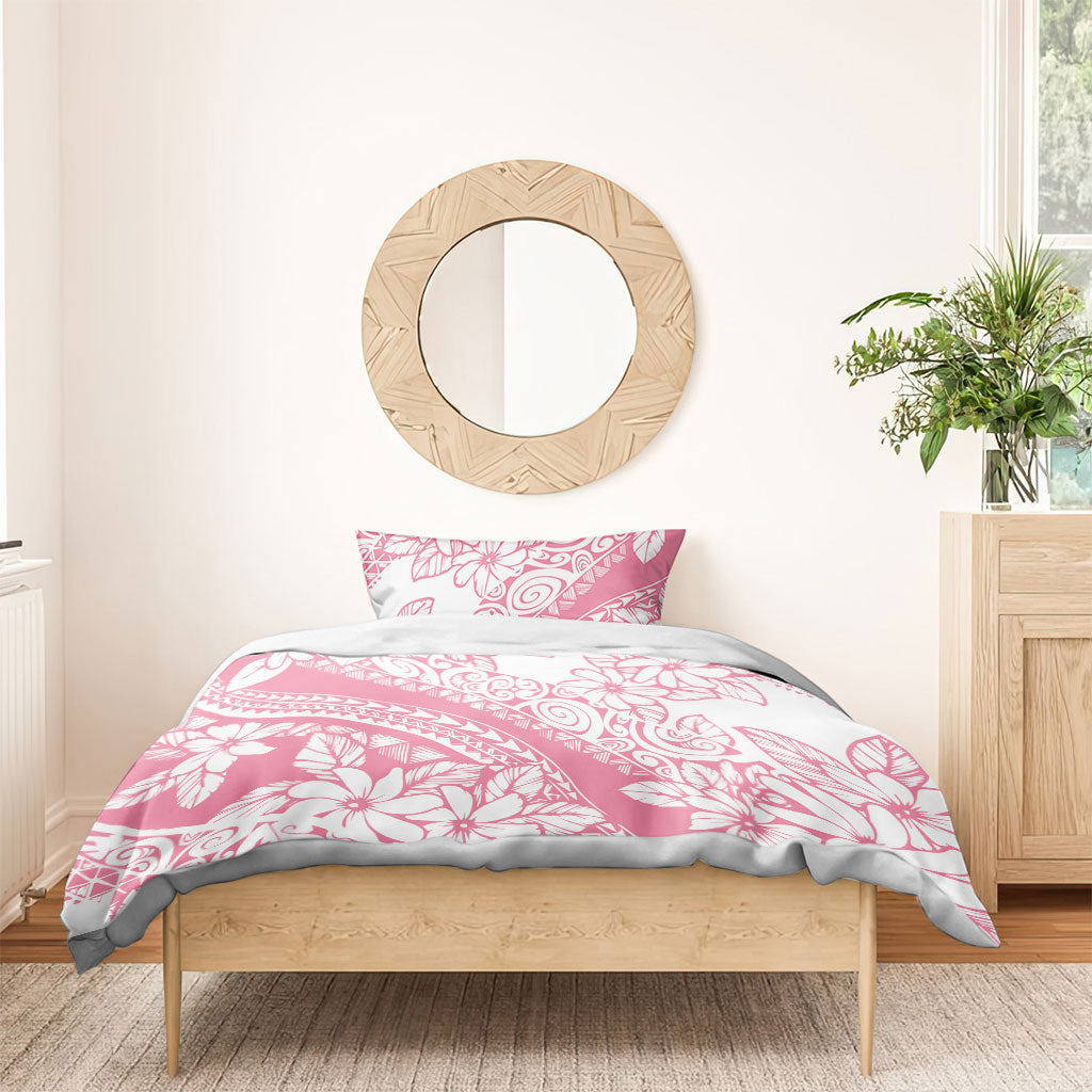Polynesian Tiare Flower Pink Pastel Vibes Bedding Set LT14 - Polynesian Pride