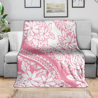 Polynesian Tiare Flower Pink Pastel Vibes Blanket LT14 - Polynesian Pride