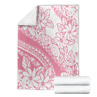 Polynesian Tiare Flower Pink Pastel Vibes Blanket LT14 - Polynesian Pride