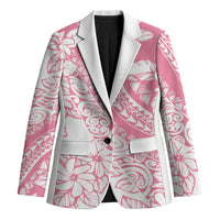 Polynesian Tiare Flower Pink Pastel Vibes Blazer LT14 Unisex Pink - Polynesian Pride
