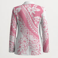 Polynesian Tiare Flower Pink Pastel Vibes Blazer LT14 - Polynesian Pride