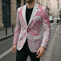Polynesian Tiare Flower Pink Pastel Vibes Blazer LT14 - Polynesian Pride