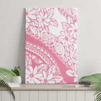 Polynesian Tiare Flower Pink Pastel Vibes Canvas Wall Art LT14 - Polynesian Pride