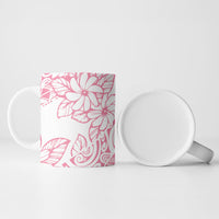 Polynesian Tiare Flower Pink Pastel Vibes Ceramic Mug LT14 - Polynesian Pride